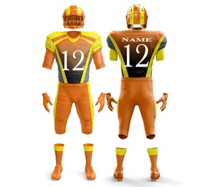 Kits de uniformes de fútbol americano de la mejor calidad, precio al por mayor, camisetas bordadas, conjuntos de camisetas de fútbol americano, tela de poliéster - Product Image 3
