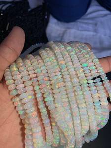 Cuentas de Ópalo Etíope Natural de Alta Calidad, 4mm-5mm, Cuentas Lisas Multicolor Ronald, Precio al por Mayor, Gemas de Ópalo Welo Mehrajudin AA-24 - Product Image 4
