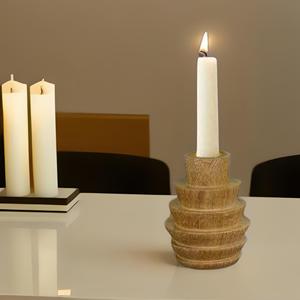 Excellent Quality Carving Design Natural Wooden <b>Candle</b> Holder for <b>Candle</b> Decoration at Very Low Price - Product Image 3