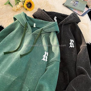 เสื้อฮู้ดแบบสวมหัวมีฮู้ดแบบสวมหัวประดับพลอยเทียมทรงสลิมฟิตสำหรับฤดูหนาวโลโก้ตามสั่งขนาดใหญ่พิเศษ - Product Image 6