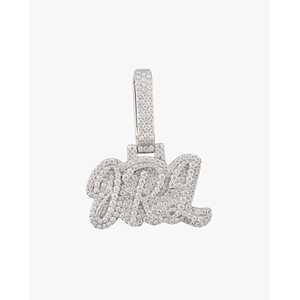 จี้ชื่อและจี้ห้อยประดับเพชรโมอิสซาไนต์ทองคำ 14K แบบสั่งทำพิเศษจาก JRL พร้อมสลักชื่อของคุณ - Product Image 5