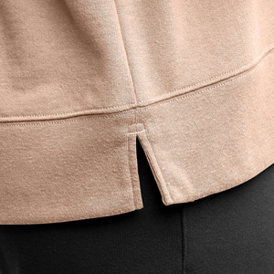 เสื้อสเวตเตอร์ถักของผู้หญิงผ้าฝ้ายโพลีเอสเตอร์ระบายอากาศด้านหน้าลำลองมีเอกลักษณ์ - Product Image 4