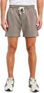 Pantalones Cortos de Verano para Hombre, Estilo Urbano, Color Sólido, Algodón y Felpa, Transpirables, Ecológicos, de Secado Rápido, Cintura Media, Unisex, Personalizables OEM - Product Image 2