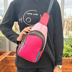 Bolso bandolera de cuero reciclado para mujer, hecho a mano de cuero bolso cruzado colorido, bolsos de hombro de transporte ocultos occidentales - Product Image 2