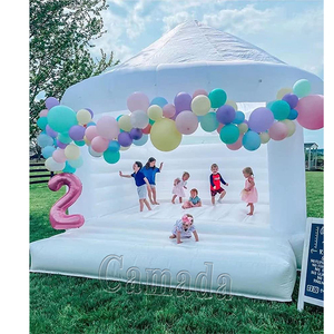Castillo Inflable Blanco <span class=keywords><strong>de</strong></span> PVC Personalizado para Bodas, Niños y Adultos, para Fiestas y Eventos - Product Image 1