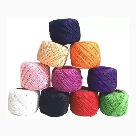 Nhà Máy Tỷ Lệ Nhà Sản Xuất Chuyên Nghiệp 4 Ply Đầy Đủ Bông Sợi-Trắng Sợi Bông Sợi Cho Dệt Kim/Crochet