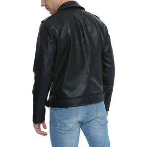 Automne Hiver Plus 8XL Hommes Moto Biker Veste Vintage Style Lavé Technics Avant Logo Stand Fermeture À Glissière-Vente En Gros - Product Image 6