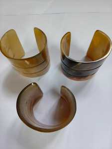 Pulseras de moda pulidas de alta calidad para mujer, elegantes brazaletes de cuerno de búfalo Natural, joyería religiosa cristiana ecológica - Product Image 5