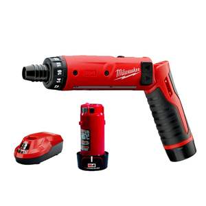Taladro Atornillador Compacto de 4V y 2.0 Ah, Herramientas de Bricolaje con Batería de Litio, Color Rojo - Product Image 1
