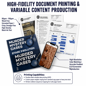 Servizio di Produzione di Giochi da Tavolo Personalizzati YSJ: Murder Mystery, File di Casus Criminosi Non Risolti, <span class=keywords><strong>Puzzle</strong></span> da Tavolo per Detective - Product Image 3