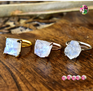 Natural White Rainbow Moonstone 12mm Moon <b>Face</b> 925 Sterling Silver Bezel Set Handmade Ring New Design Wholesale Silver Jewelry - Product Image 5