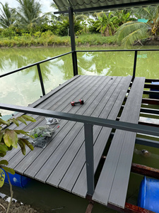 Terrasse extérieure en WPC Revêtement de sol en WPC pour balcon anticorrosion de jardin étanche Plus de couleurs-Rouge/Teck/Noir/Gris/Café - Product Image 6