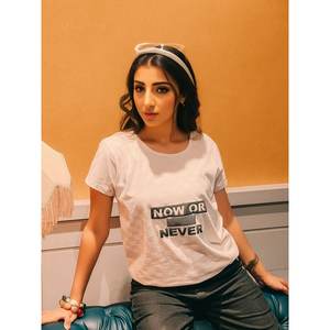 เสื้อยืดลายนูนแขนสั้นสำหรับผู้ชายหรือไม่เคย - Product Image 1