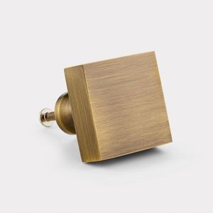 Modern style square design solid brass door knobs for home dresser door cabinet furniture decorative kitchen wardrobe handle - Product Image 5