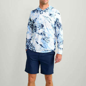 Camisas de Pesca de Manga Larga para Hombre, Impresión por Transferencia de Calor, Transpirables, con Capucha Delantera, Protección Solar, Secado Rápido, Poliéster/Algodón - Product Image 6