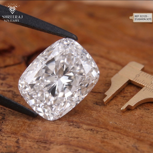 Diamante CVD cultivado en laboratorio, corte largo tipo cojín, 5.00 quilates, color E/F, claridad VVS2, certificado IGI, suelto, para anillos de compromiso y boda. - Product Image 3