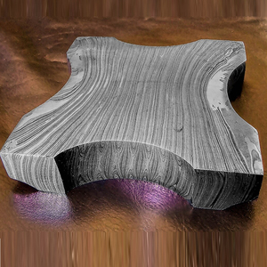 Cendrier en acier Damas artisanal, accessoire de fumeur en métal massif, élégant porte-cendres de table pour cigares et cigarettes - Product Image 6