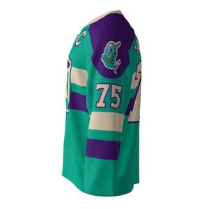 Maillots de hockey sur glace à lacets professionnels personnalisés de haute qualité à bas quantité minimale de commande uniforme d'entraînement pour adultes avec nom d'équipe OEM - Product Image 2