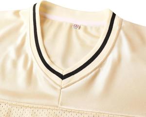 Camiseta de Fútbol Americano Personalizable de Manga Corta, Duradera, Transpirable, de Malla de Poliéster, con Bordado Tackle Twill, MOQ Bajo, Uniformes de Práctica OEM - Product Image 4