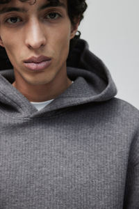 Hoodie oversize en polaire polyester/coton de haute qualité pour homme, avec poche, imprimé streetwear, collection hiver 2025 - Product Image 3