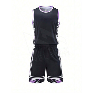Maillot uniforme de basket-ball respirant et shorts uniformes de conception de sublimation personnalisés bsci, polyester, vêtements de sport - Product Image 1