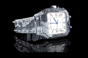 Reloj completo Iced Out, reloj de pulsera de 40MM, reloj Moissanite para hombre, reloj estilo Hip Hop, reloj automático de acero inoxidable - Product Image 4