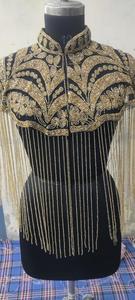 Top Clásico de Diseño con Cuentas Hechas a Mano, Estilo Poncho Recto y Modesto, Largo hasta el Suelo, para Mujer, Ropa Elegante para Fiestas - Product Image 2