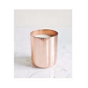 Pot de bougie en cuivre de conception martelée avec couvercle pour la décoration de vaisselle de maison et de mariage - Product Image 5