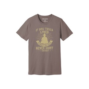 T-shirt 100% coton avec impression de thèmes de bouddha Style décontracté 12 options de couleur 160-180 Placement de conception personnalisable GSM lourd - Product Image 4
