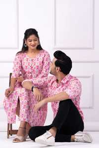 Couple polynésien élégant ensemble Hawaii Aloha chemise et robe Couple tenues assorties en gros inde 2 pièces ensemble Samoa Puleatsi - Product Image 4