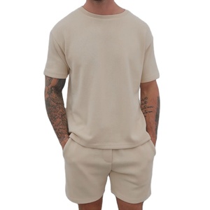 LEDBURY INTERNATIONAL Ensemble deux pièces pour homme en tissu éponge extensible coupe ajustée - Séchage rapide, léger, polyester/coton - Product Image 6