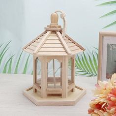 Casitas de pájaros de madera rústicas artísticas para pájaros de patio trasero con materiales ecológicos para un entorno de jardín natural - Product Image 4
