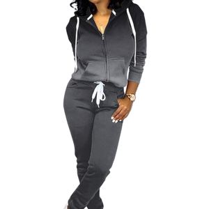 Ensemble de survêtement pour femmes, taille plus, léger, à capuche, imprimé, tendance, coupe régulière, vêtements d'entraînement confortables, vente chaude - Product Image 4