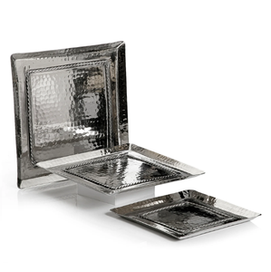 Juego de bandejas hechas a mano para servir, comida de té y café de metal, desayuno para el hogar, decoración decorativa para hotel, restaurante, bar, utensilios de cocina, decoración de mesa - Product Image 5