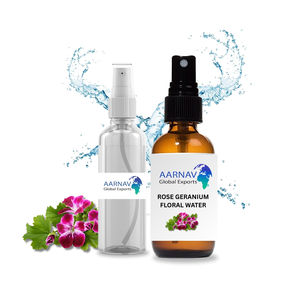 Hydrolat de Géranium Rose 100% Pur et Naturel Biologique, Distillé à la Vapeur, Certifié BPF, Vente en Gros, Eau Florale Liquide pour OEM - Product Image 1