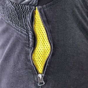 Veste en jean tendance pour homme, fabrication raffinée, lavée, veste en jean décontractée pour moto pour homme - Product Image 5