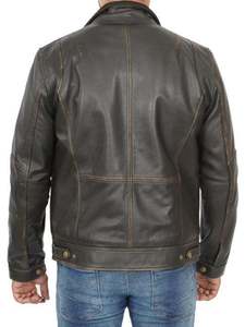Blouson de moto unisexe en cuir coupe-vent, veste de motard avec design de sécurité personnalisable, toutes saisons, vente en gros - Product Image 4