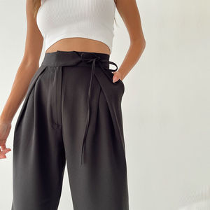 Office Ladies 2023 New Fashion Wide Leg Pants Women Loose Long Formal Pants for Women <b>Working</b> Pants in Different Colors - Product Image 3