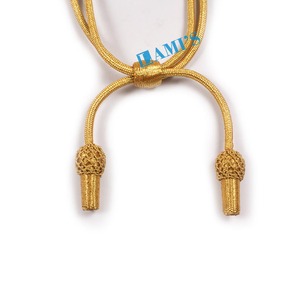 Cordón de sombrero de uniforme ceremonial de alta calidad Cordón de sombrero redondo con logotipo personalizado - Product Image 4