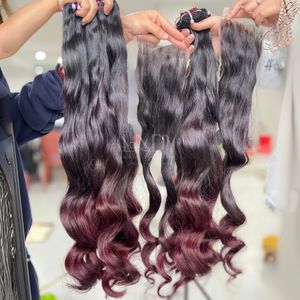 ผมตรงธรรมชาติคุณภาพสูงสุด ราคาสุดคุ้ม  แบบไล่สี (ออมเบร) ผมแท้เวียดนาม  ชุดต่อผมพร้อมปิดผม  2025 - Product Image 2