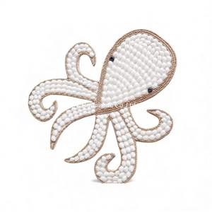 Decoración Tejida de Pared con Conchas Naturales Hechas a Mano, con Diseño de Pulpo, para Cuarto de Bebé, Guardería, Decoración Interior con Temática Oceánica - Product Image 2