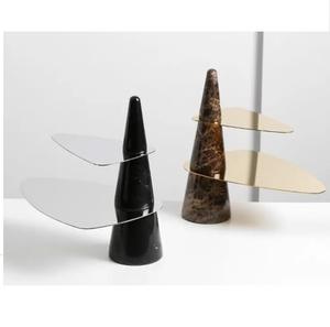 Eco-Friendly Wedding Home Dinnerware for <b>Table</b> <b>Decoration</b> Food Serving Exclusive Designer Golden Finished Metal Tray - Product Image 3