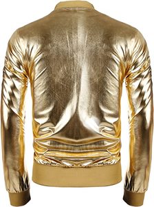 OEM ODM coupe-vent d'hiver unisexe brillant logo brodé marque universitaire finition satinée Lettermen Bomber Varsity Style imperméable - Product Image 3