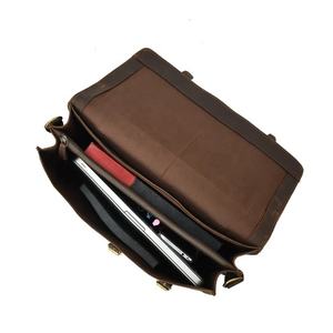 High Quality Custom Design Business Office Genuine Leather Unisex Soft Laptop <b>Briefcase</b> Luxury Light Weight - Product Image 2