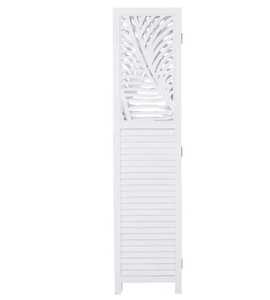 Separador de Ambientes de Madera de Pino Macizo Blanco de 3 Paneles Estilo Costero, Biombo Plegable para Interiores, Decorativo para Oficina en Casa, Pantalla de Privacidad - Product Image 3