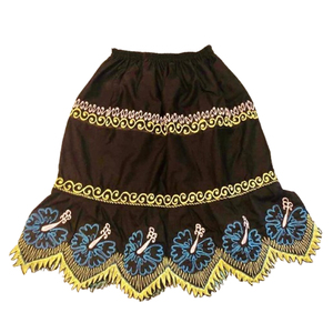 2025กระโปรงครึ่งตัวพิมพ์ลายดอกไม้กึ่งเขตร้อนสำหรับฤดูใบไม้ผลิ/ฤดูร้อนใหม่แนวสตรีทพืชเขตร้อนแบบย้อนยุค - Product Image 3