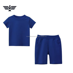 Men Solid Custom Color T-Shirt & Shorts Set Summer Casual Outfit Soft Cotton 2-Piece Clothing Set - Product Image 4