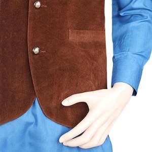 Chaleco de terciopelo para hombre - Marrón - Product Image 5