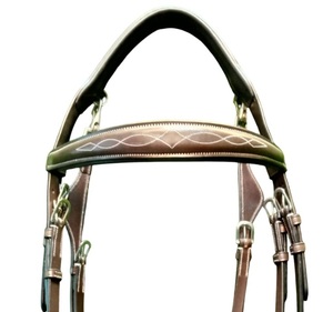 Haute Qualité Réglable Conception Unique À La Main En Cuir Véritable Bride Durable Abordable Équipement D'équitation Tack Set - Product Image 3