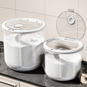 WANUO 5/10/15/25/30kg Capacity <strong>Flour</strong> Storage <strong>Container</strong> Food-Grade Plastic <strong>Flour</strong> <strong>Container</strong> Kitchen Insect-proof <strong>Flour</strong> <strong>Container</strong> - Product Image 5
